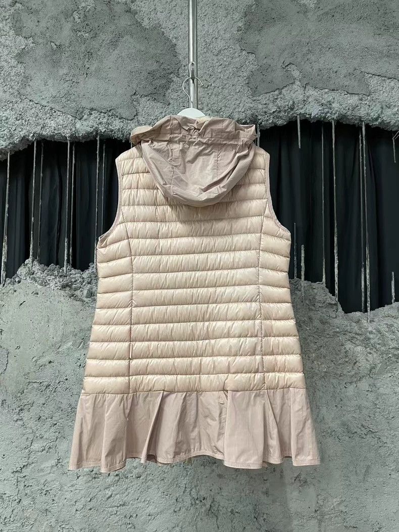 Moncler Long Down Vest with Hood-yf