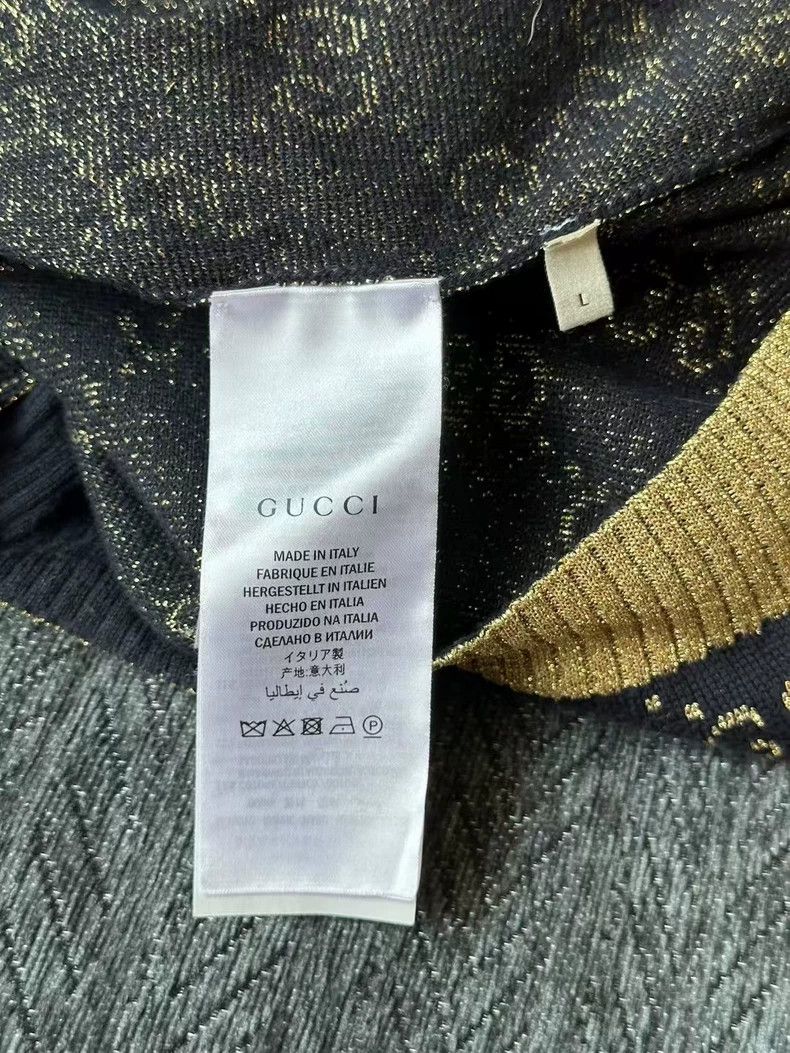 Gucci Gucci Gold Line Print Cardigan-yf Size US L / EU 52-54 / 3 - 4 Thumbnail