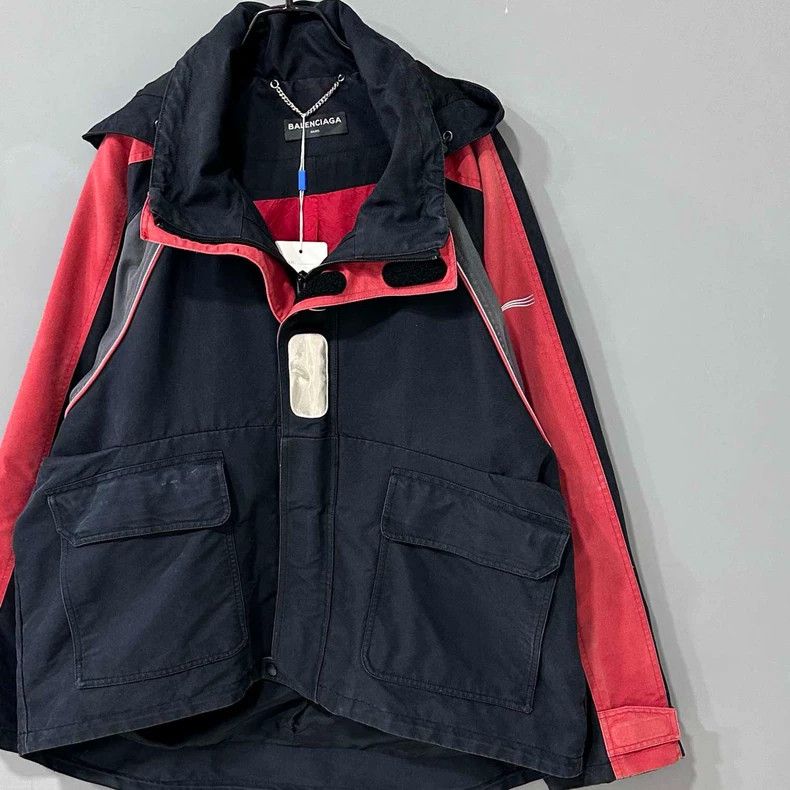 Balenciaga Balenciaga Black Red Jacket-yf Size US L / EU 52-54 / 3 - 2 Thumbnail