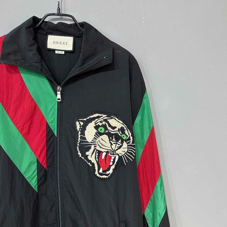Gucci Black Striped Animal Jacket by Gucci-yf Size US XS / EU 42 / 0 - 2 Thumbnail