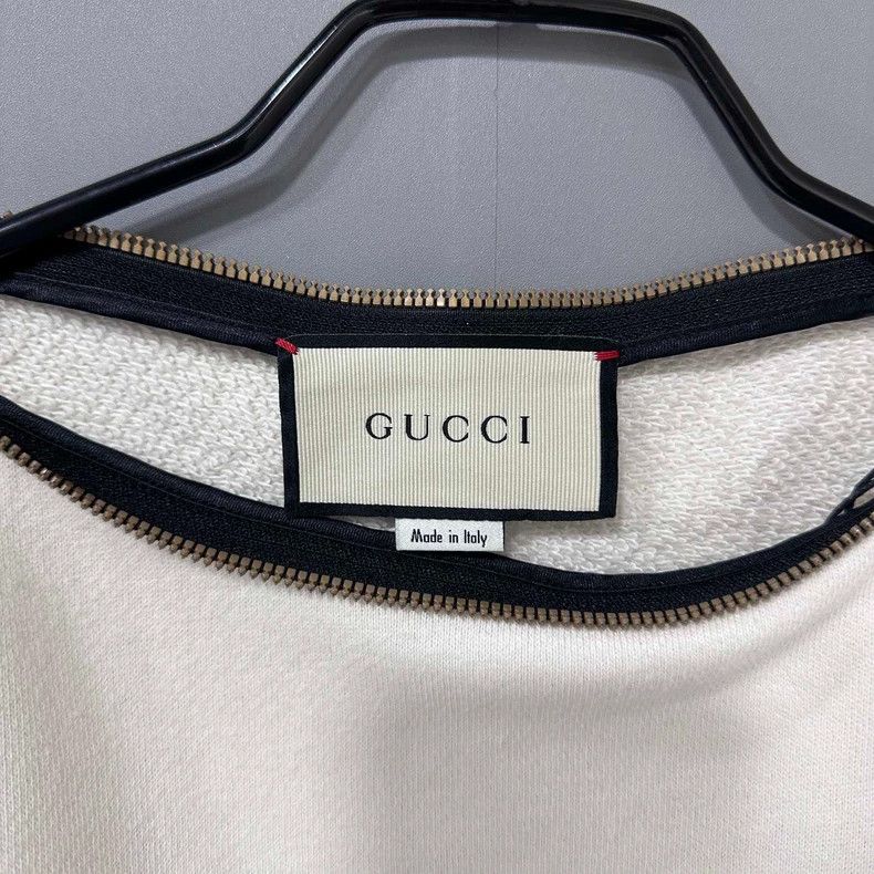 Gucci Beige Zipper Sweatshirt with Graphic Design-yf Size US XS / EU 42 / 0 - 6 Thumbnail