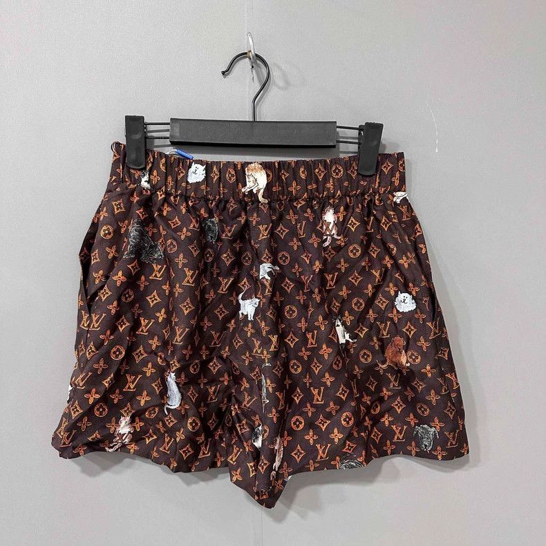 Louis Vuitton Louis Vuitton Animal Print Silk Shorts-yf Size US 38 / EU 54 - 3 Thumbnail
