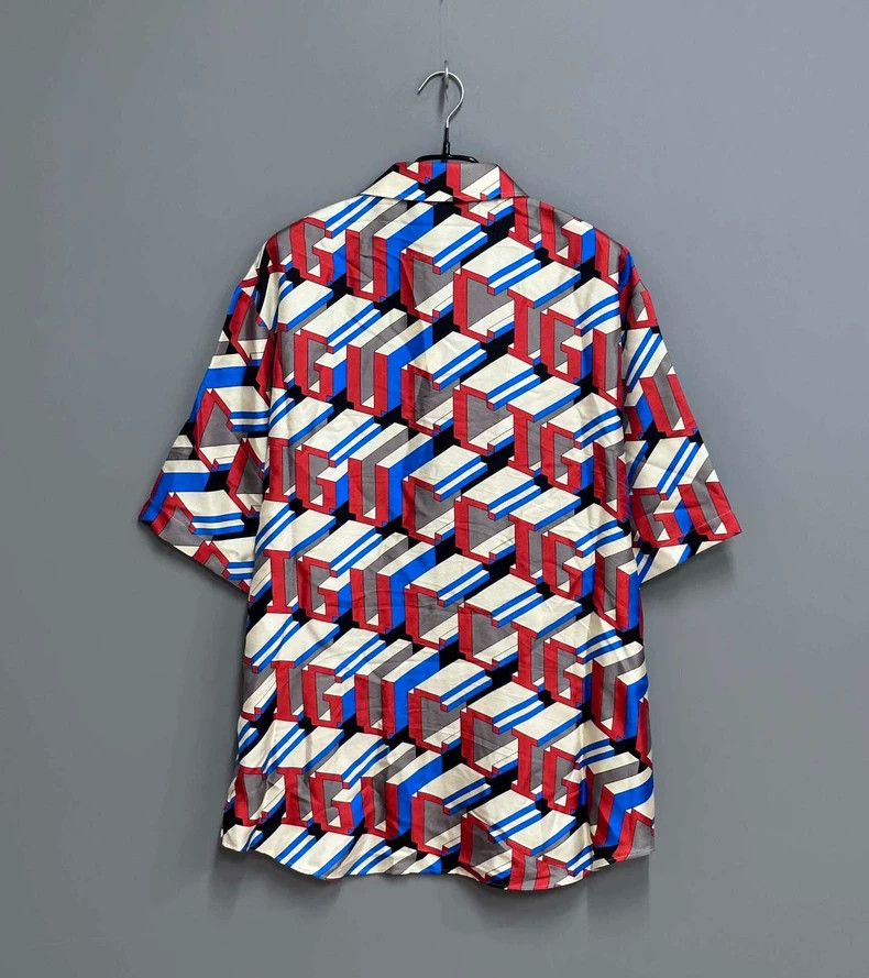 Gucci Gucci Silk Shirt with Graphic Print-yf Size US L / EU 52-54 / 3 - 3 Thumbnail