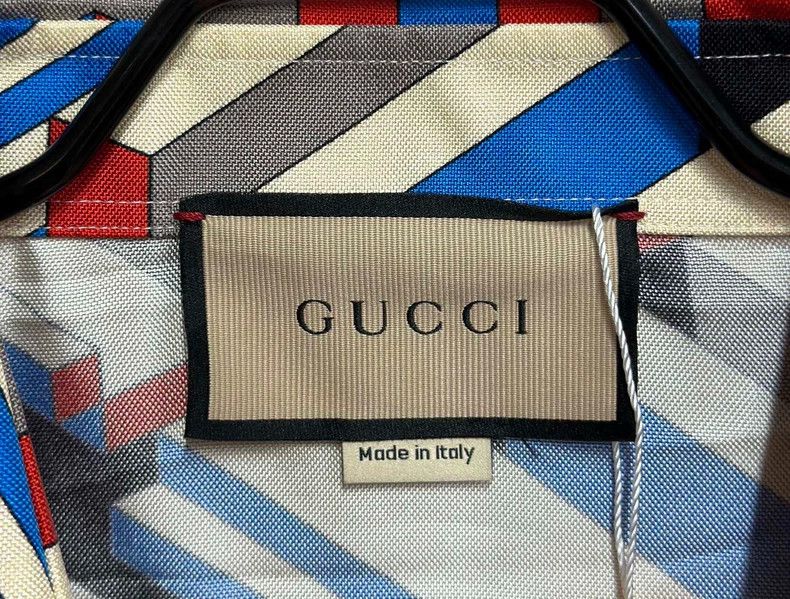 Gucci Gucci Silk Shirt with Graphic Print-yf Size US L / EU 52-54 / 3 - 5 Thumbnail