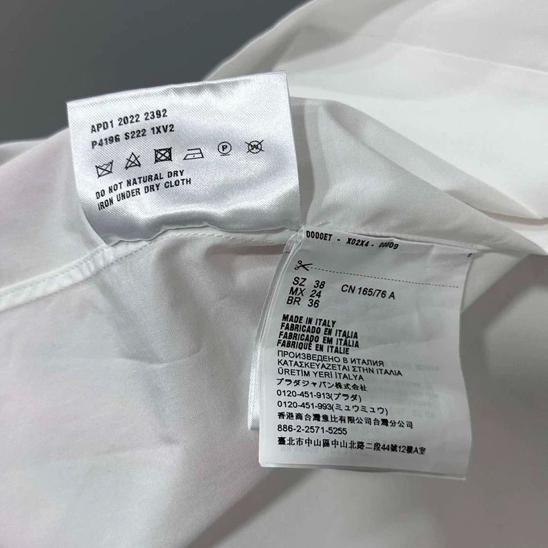 Prada Prada Short Sleeve Shirt with Logo-yf Size US M / EU 48-50 / 2 - 6 Thumbnail