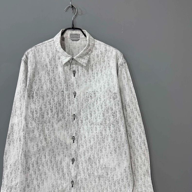 Dior Vintage Washed Print Shirt by Dior-yf Size US M / EU 48-50 / 2 - 2 Thumbnail