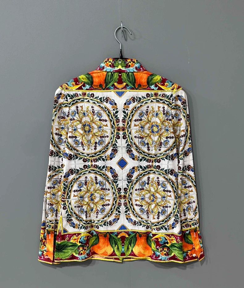 Versace Floral Pattern Versace Long Sleeve Shirt-yf Size US M / EU 48-50 / 2 - 3 Thumbnail