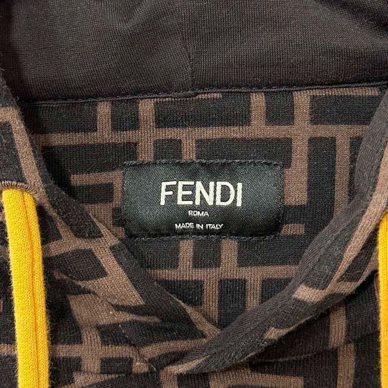 Fendi FENDI Hoodie with Logo Print-yf Size US M / EU 48-50 / 2 - 4 Thumbnail