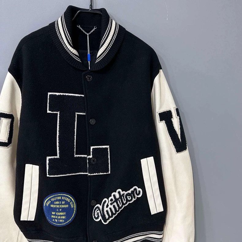 Louis Vuitton Black and White Louis Vuitton Baseball Jacket-yf Size US XL / EU 56 / 4 - 2 Thumbnail