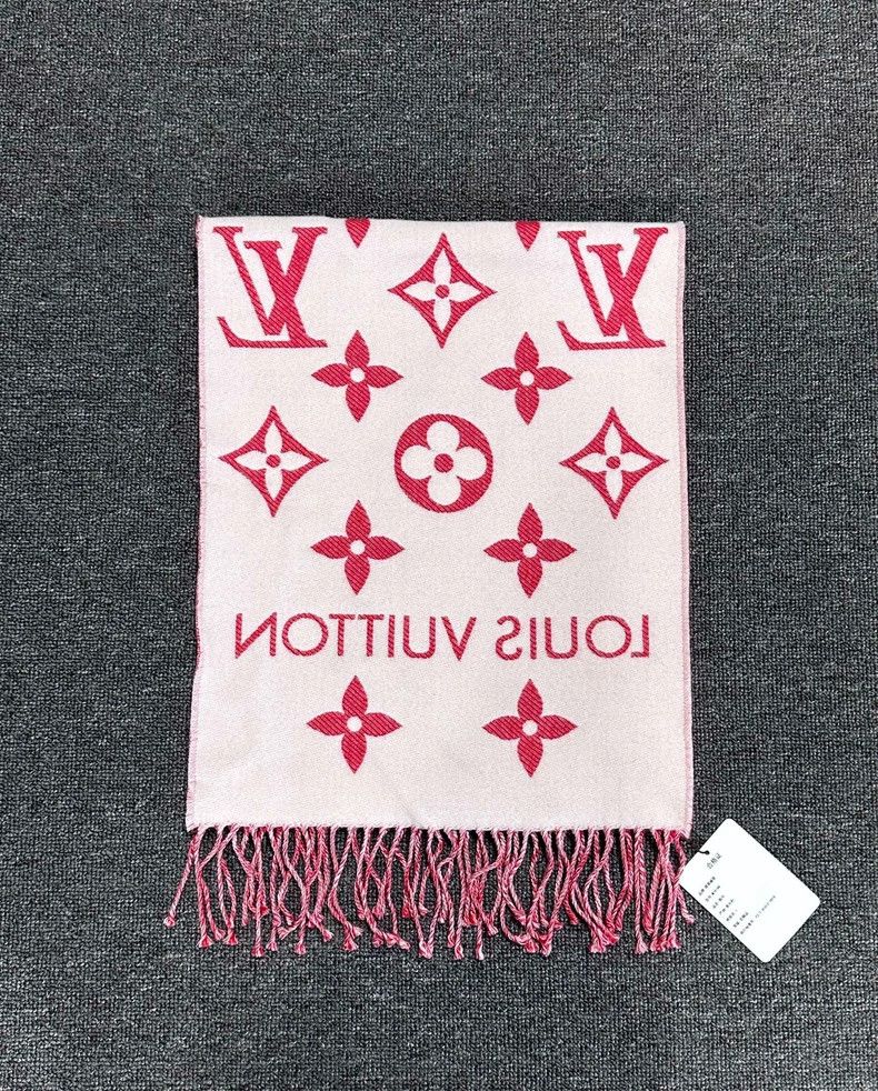 Louis Vuitton Louis Vuitton Double-Sided Wool Scarf-yf Size ONE SIZE - 4 Thumbnail