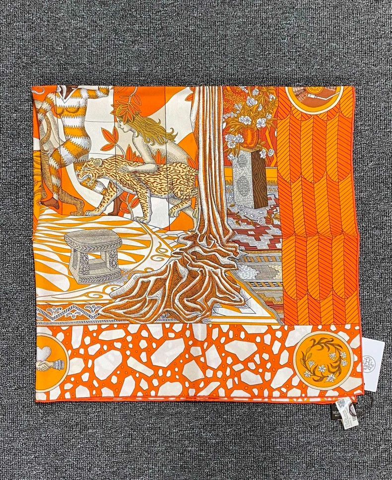 Hermes Dance of the Lady Knight Silk Scarf-yf Size ONE SIZE - 3 Thumbnail