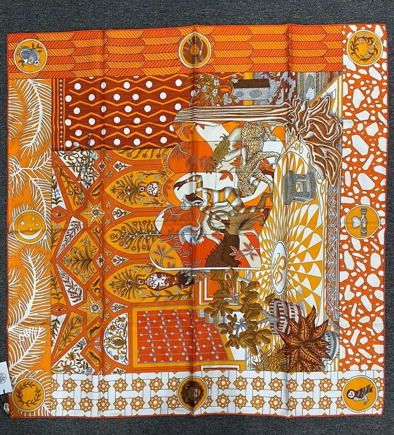 Hermes Dance of the Lady Knight Silk Scarf-yf Size ONE SIZE - 2 Thumbnail