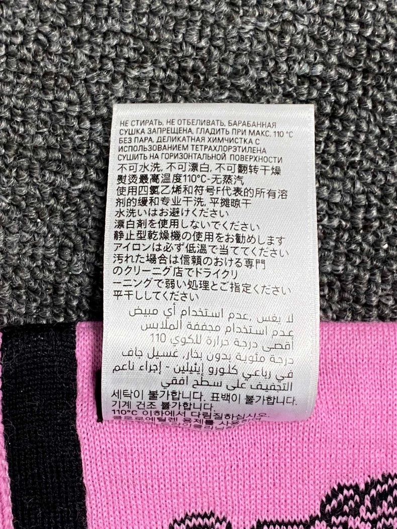 Balenciaga Balenciaga Pink Cashmere Blend Logo Scarf-yf Size ONE SIZE - 8 Thumbnail