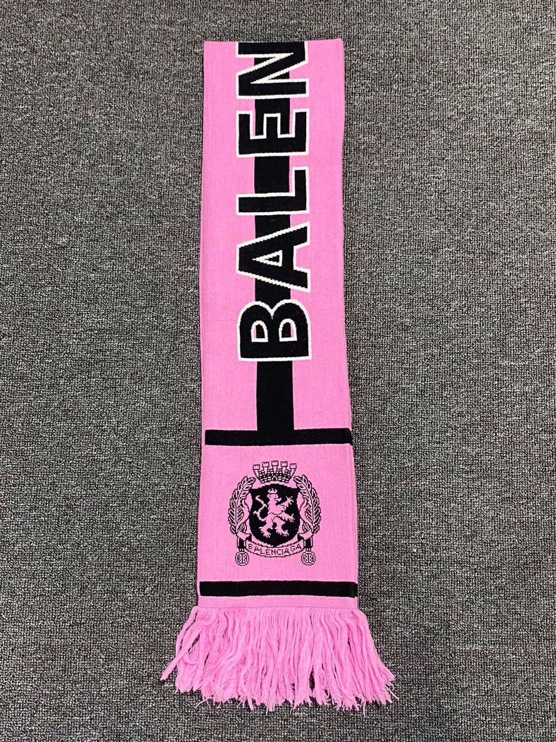 Balenciaga Balenciaga Pink Cashmere Blend Logo Scarf-yf Size ONE SIZE - 3 Thumbnail