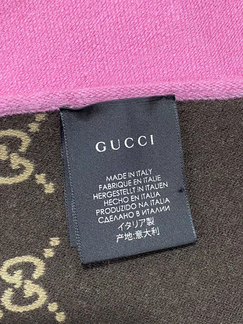Gucci Gucci Double-Sided Pink Scarf-yf Size ONE SIZE - 5 Thumbnail