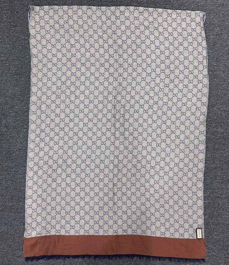 Gucci Gucci Double-Sided Scarf with Floral Print-yf Size ONE SIZE - 3 Thumbnail