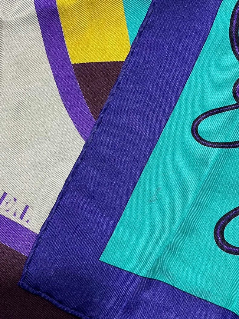 Hermes Hermes Silk Scarf with Horse Print-yf Size ONE SIZE - 4 Thumbnail