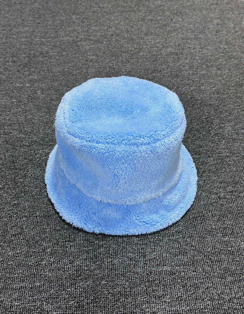 Prada Blue Plush Fisherman Hat by PRADA-yf Size ONE SIZE - 4 Thumbnail