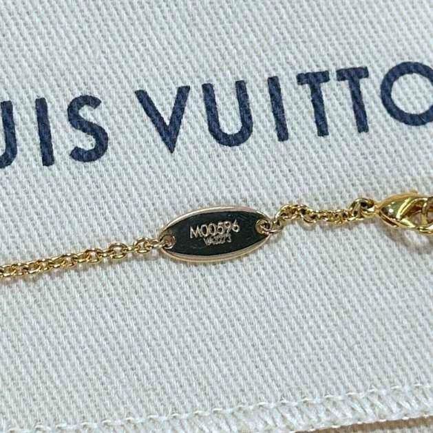 Louis Vuitton Gold Louis Vuitton Logo Necklace-yf Size ONE SIZE - 5 Thumbnail