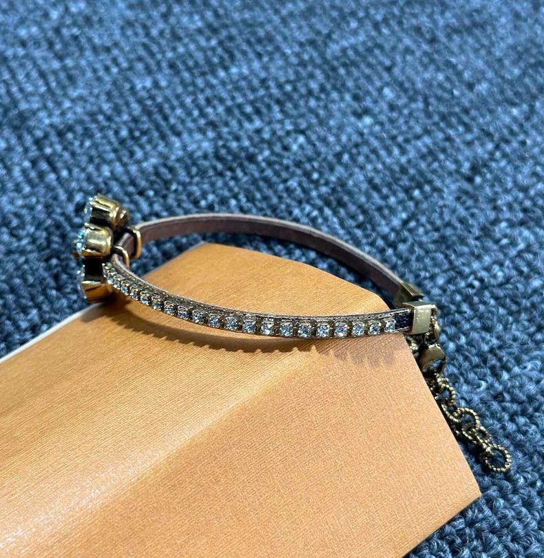 Gucci Double G Logo Crystal Bracelet by Gucci-yf Size ONE SIZE - 3 Thumbnail