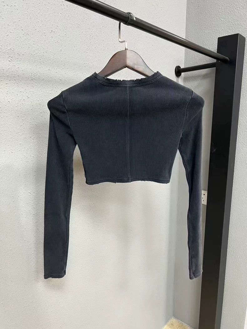 Alexander Wang Alexander Wang Long Sleeve Cropped Top-yf Size US XS / EU 42 / 0 - 2 Thumbnail