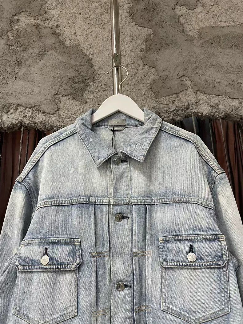 Dior Dior Kenny Scharf Denim Jacket With Embroidery-yf Size US L / EU 52-54 / 3 - 4 Thumbnail