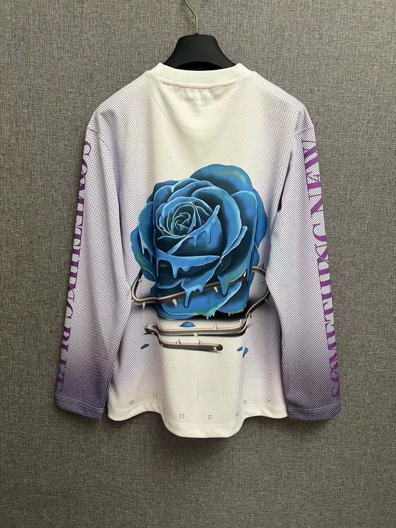 Burberry Burberry Long Sleeve Rose Print Shirt-yf Size US S / EU 44-46 / 1 - 2 Thumbnail