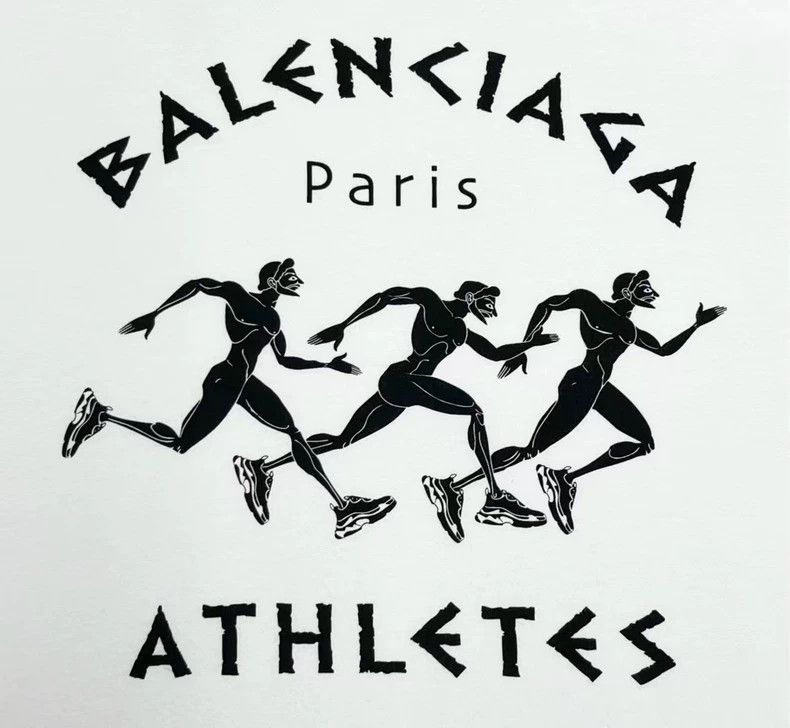 Balenciaga Balenciaga Short Sleeve Marathon Graphic T-Shirt-yf Size US L / EU 52-54 / 3 - 3 Thumbnail