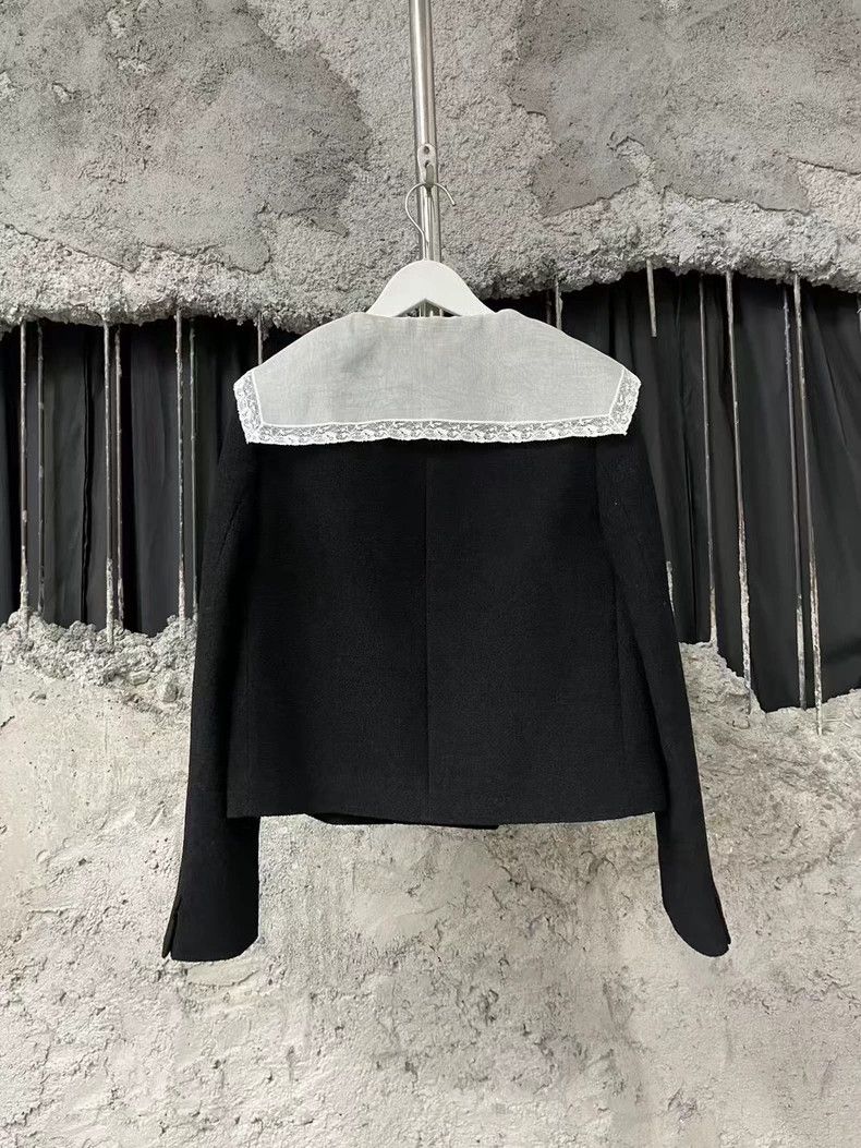 Miu Miu Miu Miu Black Lace Buttoned Shawl Jacket-yf Size US M / EU 48-50 / 2 - 2 Thumbnail
