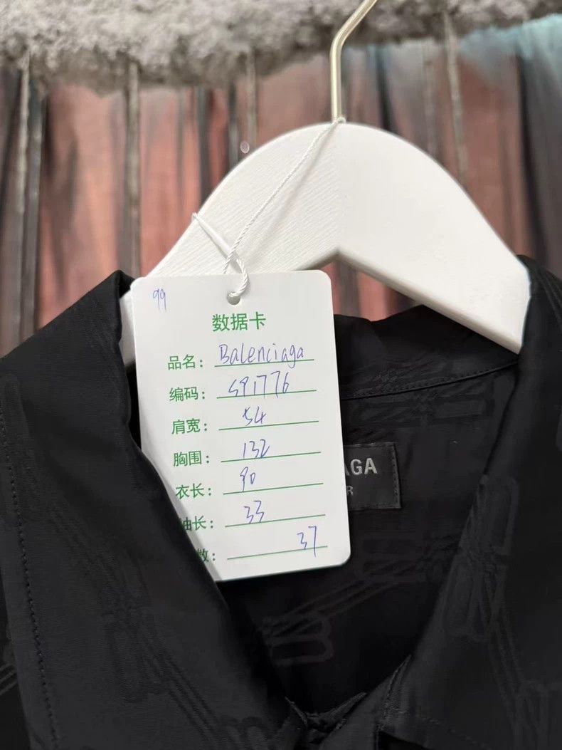 Balenciaga Balenciaga Silk Short Sleeve Shirt-yf Size US M / EU 48-50 / 2 - 7 Thumbnail