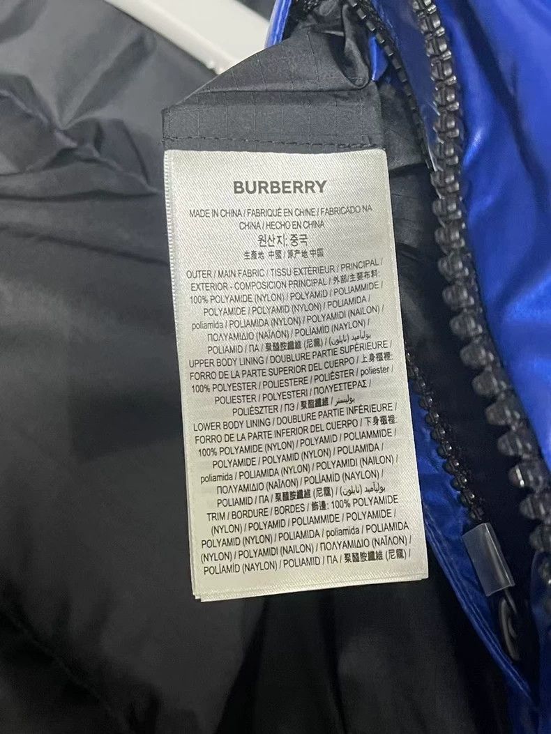 Burberry Burberry Black Blue Color Block Down Jacket-yf Size US S / EU 44-46 / 1 - 8 Thumbnail