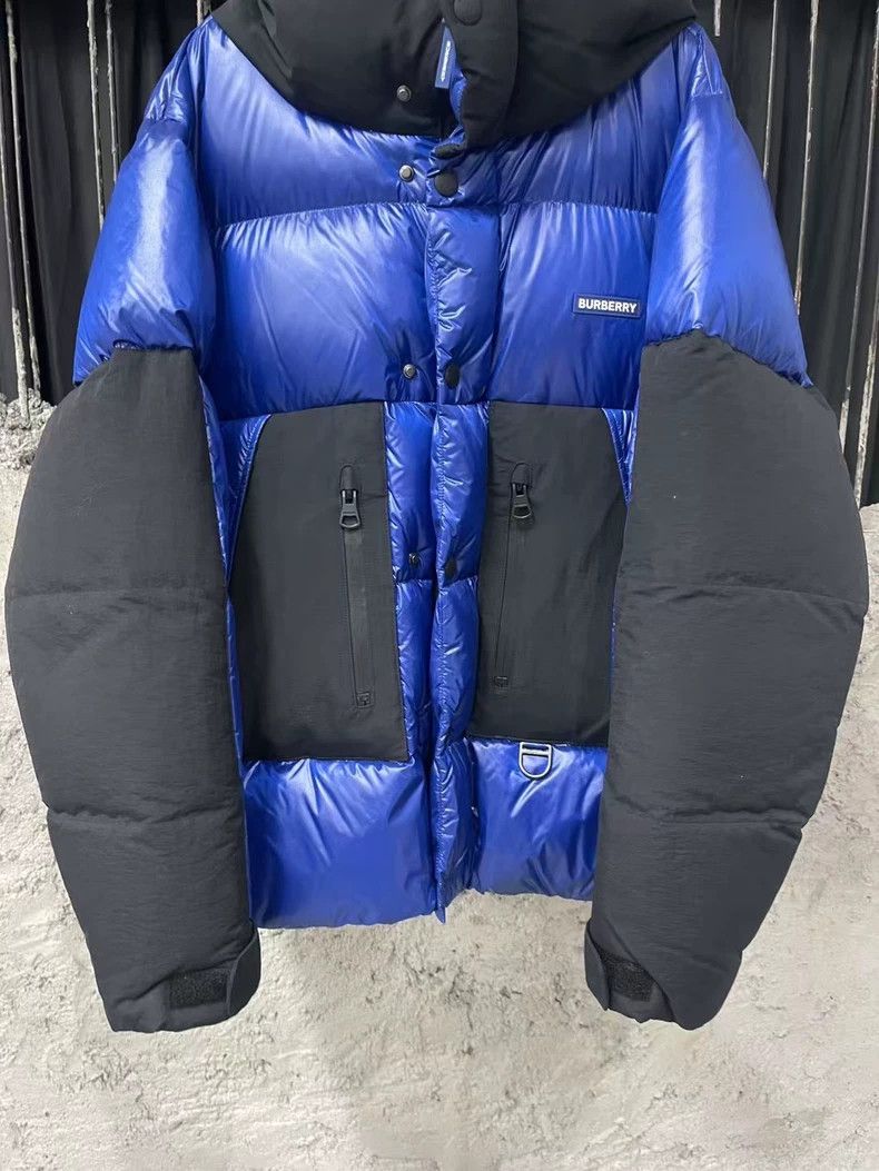 Burberry Burberry Black Blue Color Block Down Jacket-yf Size US S / EU 44-46 / 1 - 4 Thumbnail
