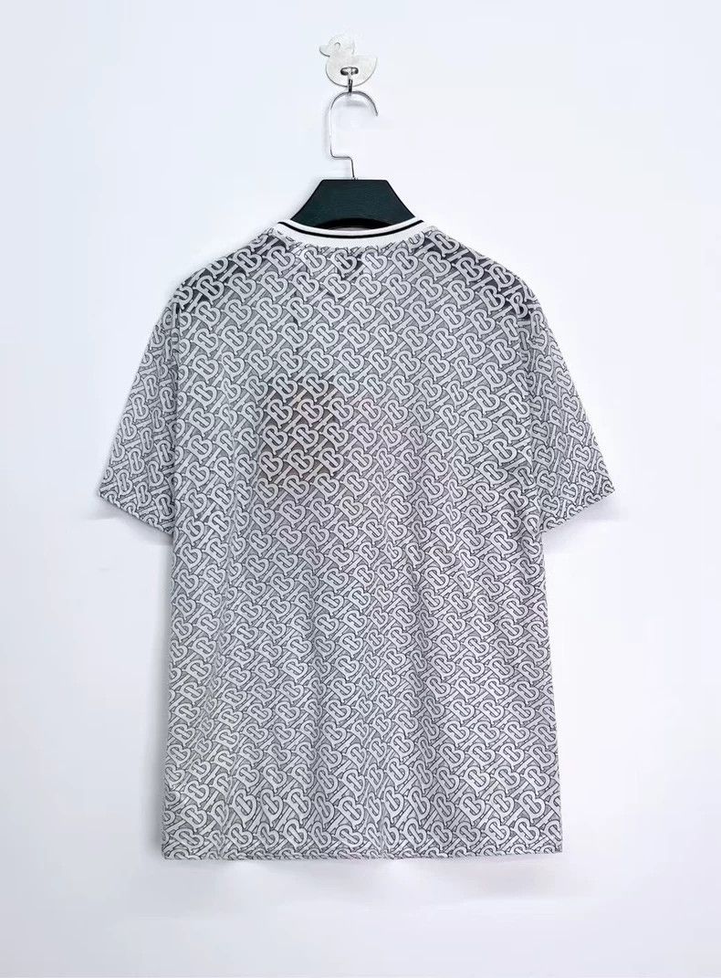 Burberry Burberry White Short Sleeve TB Printed Top-yf Size US XXS / EU 40 - 2 Thumbnail