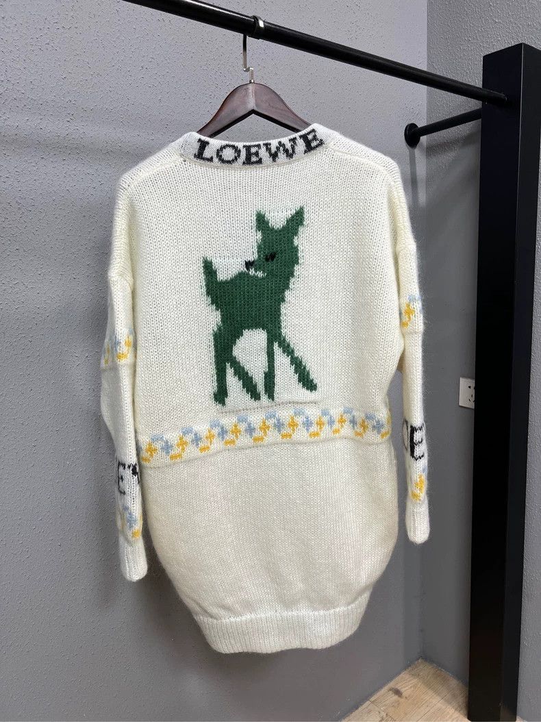 Loewe Loewe Cartoon Deer Cardigan Sweater-yf Size US XS / EU 42 / 0 - 2 Thumbnail