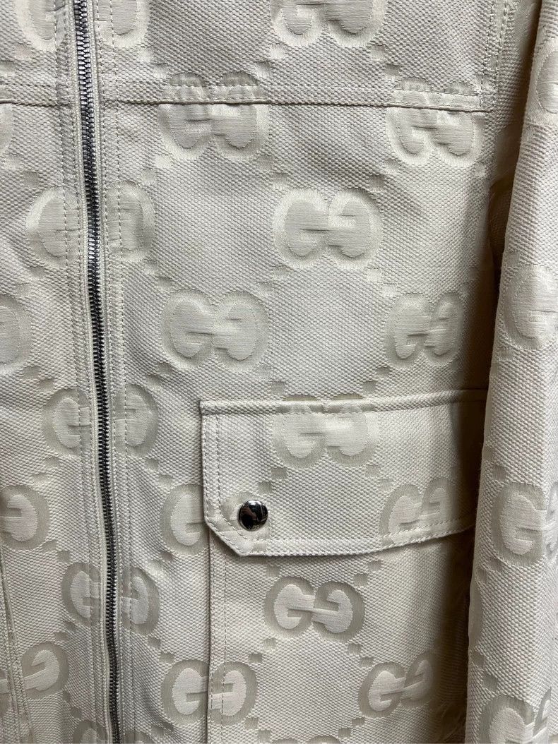 Gucci Gucci Beige Monogram Textured Jacket-yf Size US M / EU 48-50 / 2 - 3 Thumbnail