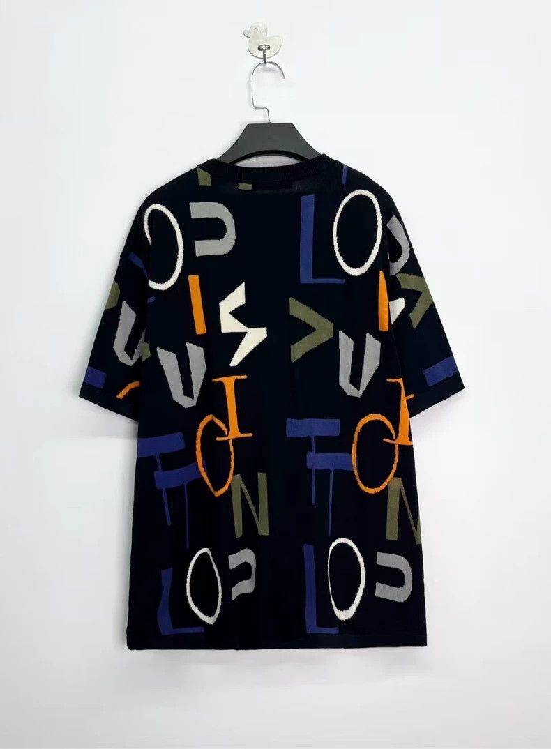 Louis Vuitton Louis Vuitton Colorful Knit Short Sleeve Top-yf Size US XL / EU 56 / 4 - 2 Thumbnail