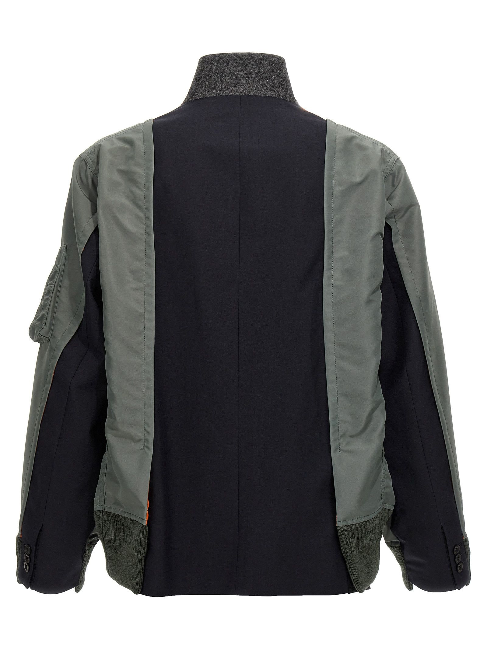 トップス SACAI Suiting Jacket 21aw SACAI SUITING JACKET TAUPE NEW SEASON PARLOUR X ONLINE