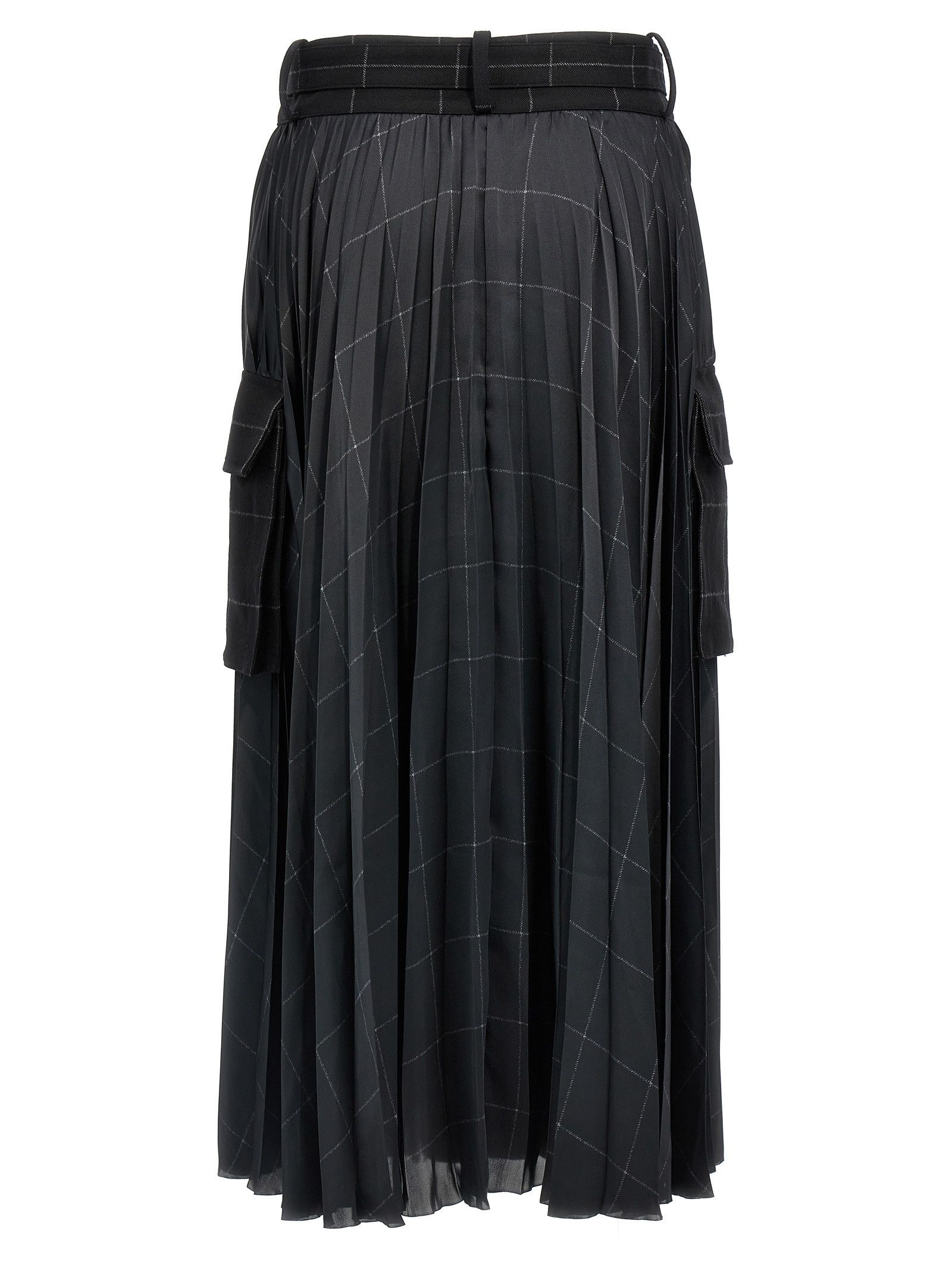 Sacai 'Windowpane' Skirt Size 33" - 2 Thumbnail