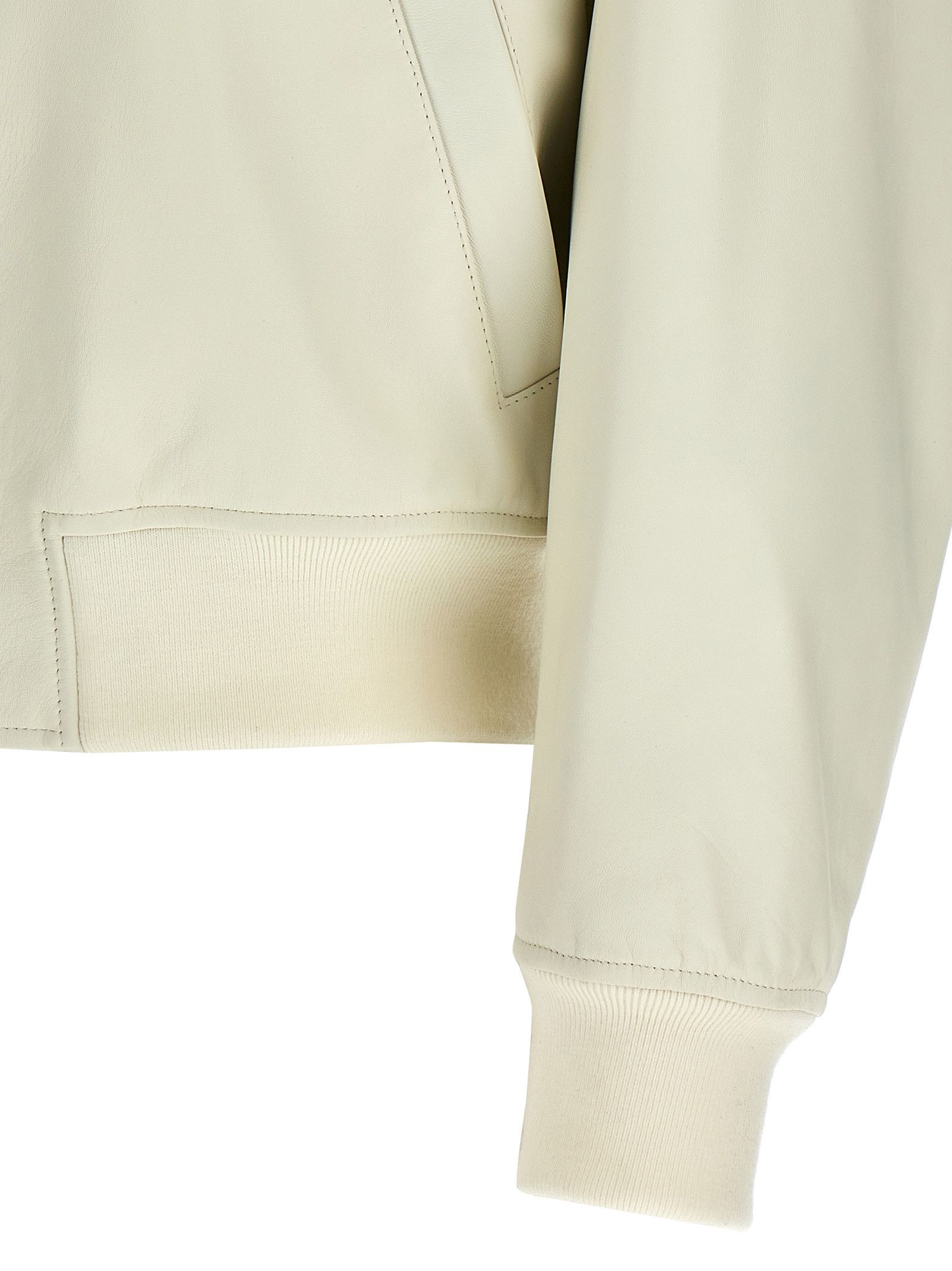 Jil Sander Leather Bomber Jacket Size S / US 4 / IT 40 - 4 Thumbnail