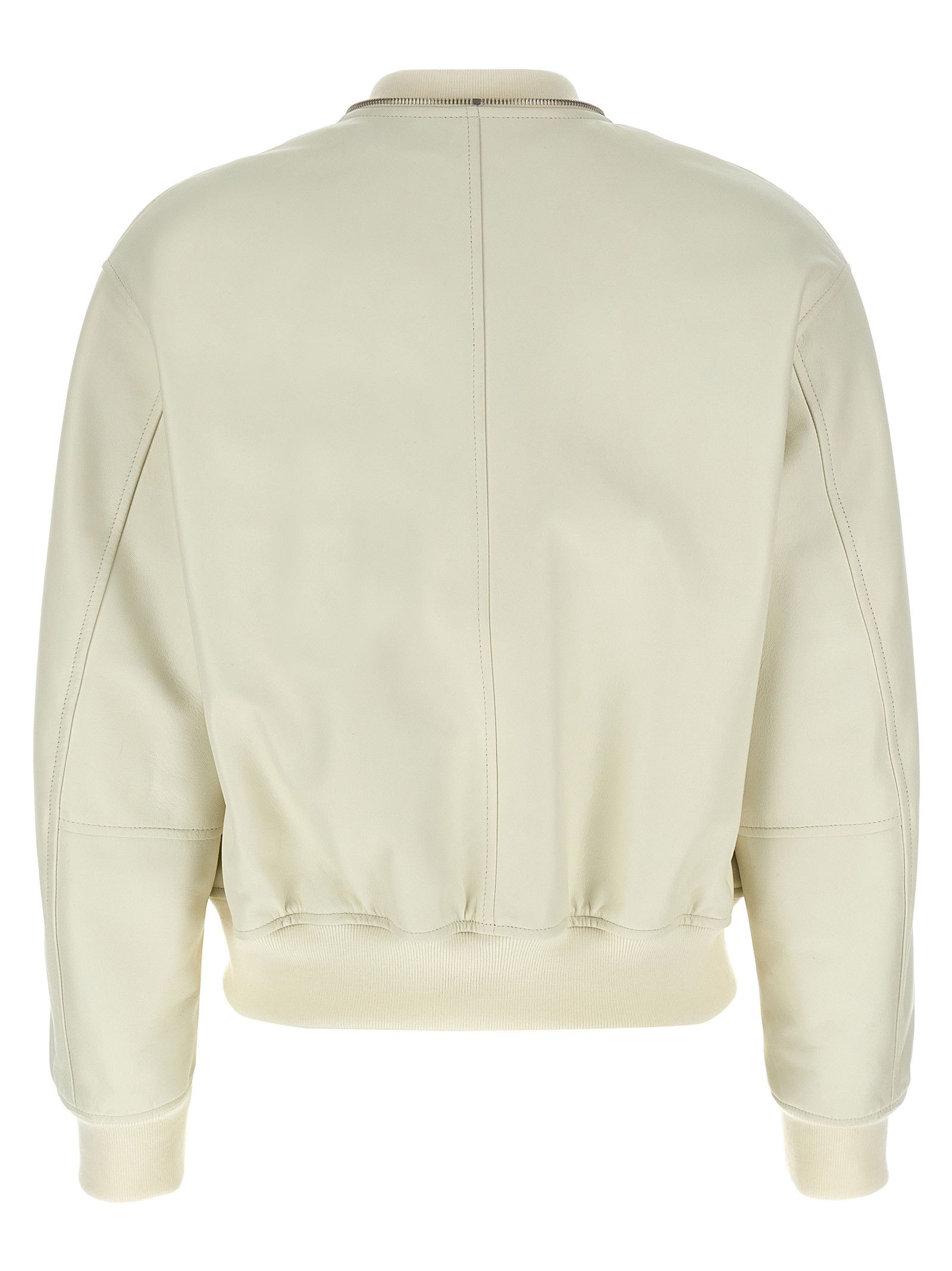 Jil Sander Leather Bomber Jacket Size S / US 4 / IT 40 - 2 Thumbnail