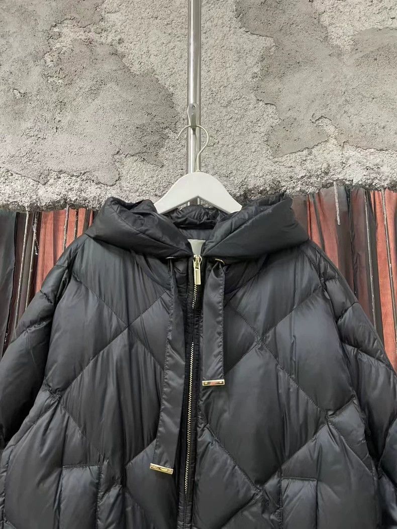 Moncler MaxMara Black Long Hooded Puffer Jacket-yf Size US S / EU 44-46 / 1 - 3 Thumbnail
