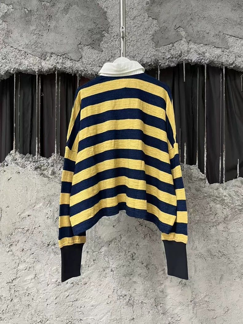 Loewe Loewe Black Yellow Striped Long Sleeve Polo-yf Size US XS / EU 42 / 0 - 2 Thumbnail