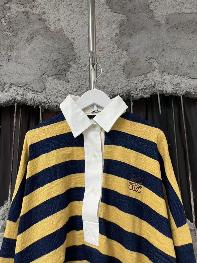 Loewe Loewe Black Yellow Striped Long Sleeve Polo-yf Size US XS / EU 42 / 0 - 3 Thumbnail