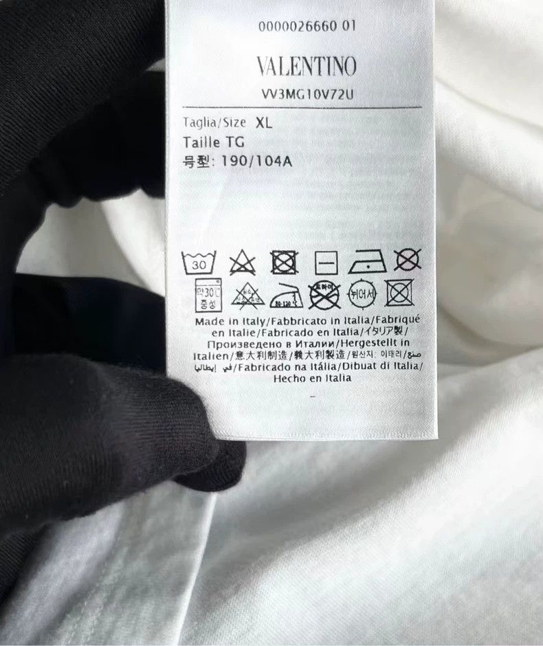 Valentino Valentino White Rainbow Logo Short Sleeve T-Shirt-yf Size US XL / EU 56 / 4 - 2 Thumbnail