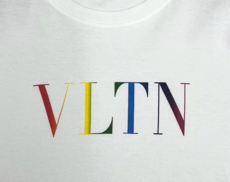 Valentino Valentino White Rainbow Logo Short Sleeve T-Shirt-yf Size US XL / EU 56 / 4 - 3 Thumbnail