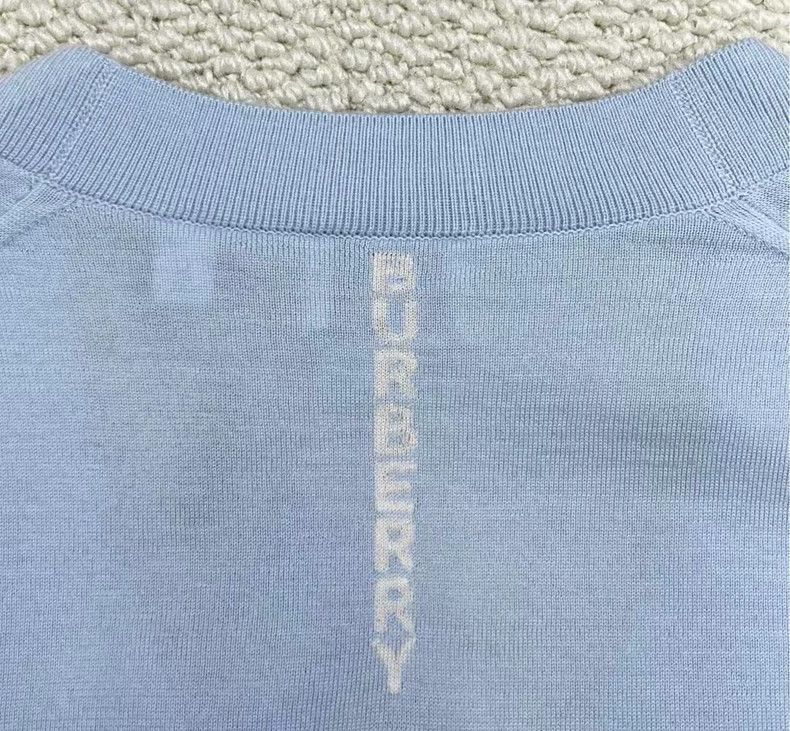 Burberry Burberry Light Blue Logo Cardigan-yf Size US XS / EU 42 / 0 - 5 Thumbnail