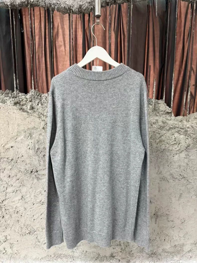 Y/Project Y/project Gray Embroidered Knit Sweater-yf Size US M / EU 48-50 / 2 - 2 Thumbnail