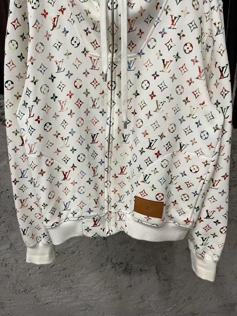 Louis Vuitton Louis Vuitton White Multi-Color Hoodie Jacket-yf Size US S / EU 44-46 / 1 - 4 Thumbnail