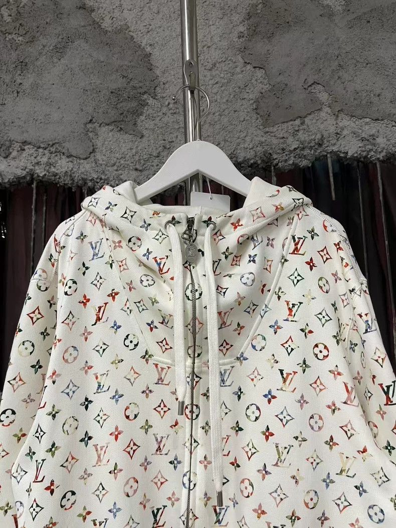 Louis Vuitton Louis Vuitton White Multi-Color Hoodie Jacket-yf Size US S / EU 44-46 / 1 - 3 Thumbnail
