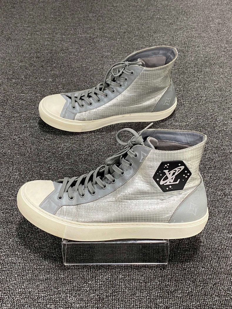 Louis Vuitton Louis Vuitton High-Top Sneakers with Logo-yf Size US 9.5 / EU 42-43 - 2 Thumbnail